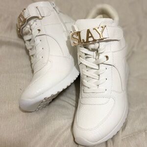 Women's High Top White Sneakers